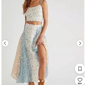 Free People Kaia Maxi Skirt Set